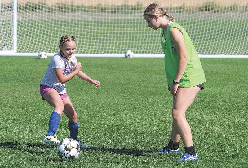 The Northwest College soccer teams welcomed local area youth to an August camp, allowing the recruits to interact with local players and help create new fans for the Trappers.